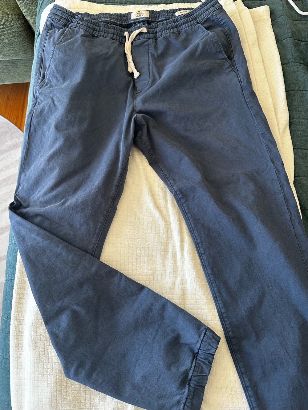 Marine Layer Navy Drawstring Joggers